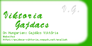 viktoria gajdacs business card